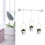 Panier suspendu à fleurs détachable, Pot de fleur, panier-Noir 6