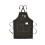 (BLACK) Canvas Work Apron With Adjustable Strap Multi Pockets For Barista Barber Beauty Salon 1