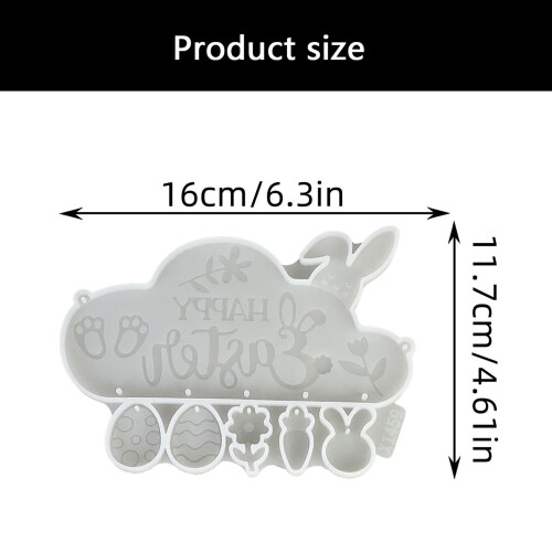 Easter Sign Silicone Resin Mold Easter Rabbit Resin Mold Easter 2