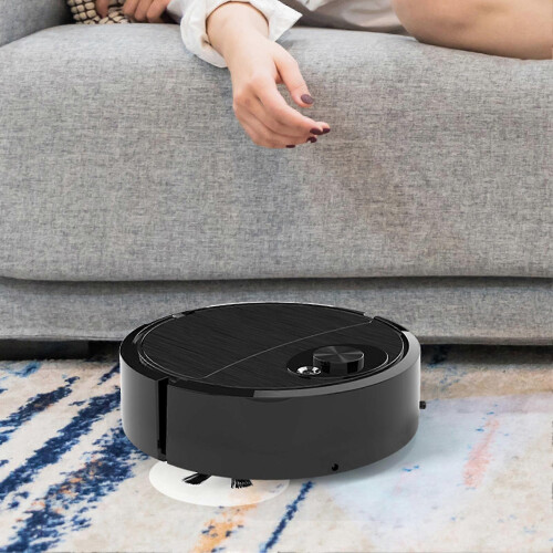 (Black) Robot Vacuum Cleaner Intelligent Cleaning Mopping System Ai Robot Floor Carpet Sweeper 1