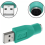 Adaptér USB na PS2, zelený, konvertor PS/2 samec na USB samica pre myš a klávesnicu 3
