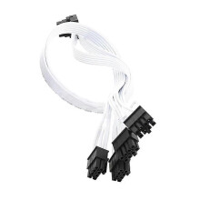 (0.4m, 18White) PCI-E 5.0 12VHPWR RTX4090 Splitter Extension Cord for Corsair AX760I/AX860