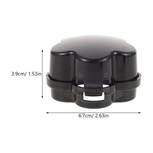 Pretyzoom4Pcs Κομψά Καλύμματα Πόμολων για Κουζίνα Αερίου Πλαστικά Σκούρο Μπλε 1