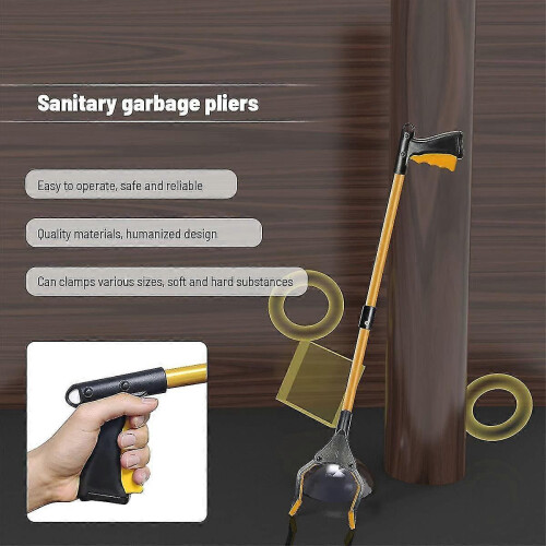 Aluminum Pick Up Tools, 81cm Folding Gripper, Long Rubber Telescopic Clamp 1