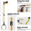 Aluminum Pick Up Tools, 81cm Folding Gripper, Long Rubber Telescopic Clamp 4