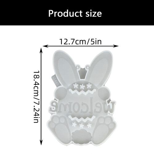 Moule en Silicone pour lapins de pâques, plâtre, moule de 2