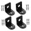 L-Shaped Aluminum Motor Mounting Bracket Set 4 pcs 1.4 x 4