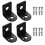 L-Shaped Aluminum Motor Mounting Bracket Set 4 pcs 1.4 x 8