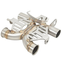 Tubo de Conexión de Escape de Acero Inoxidable para Bonneville T100 T120 Bobber 900 1200 2016 2017 2018 2019 2020