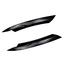 Car Glossy Black Headlight Eyebrow Eyelid Cover Decorative Trim for B7 2010 2011 2012 2013 2014