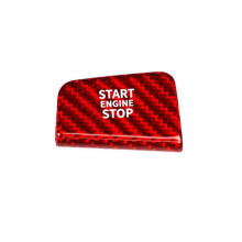 Car Engine Start Stop Button Cover for 5 7 Series G60 G70 Real Carbon Fiber Sticker Accessories,A