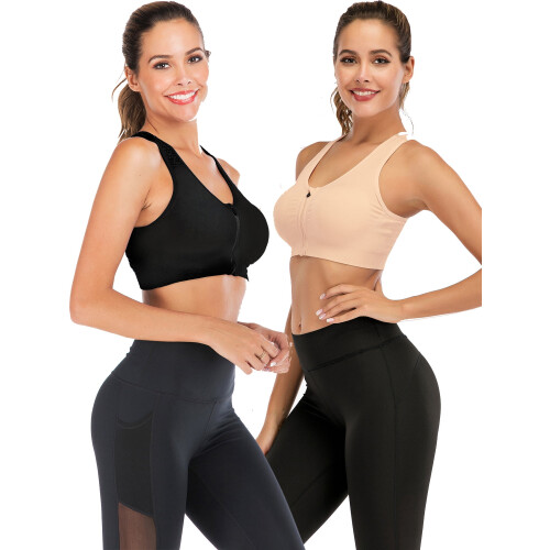 Αθλητικό σουτιέν FANNYC1-3Pack για γυναίκες, σουτιέν γιόγκα με σταυρωτή πλάτη και 2