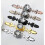 Crystal Diamond-Shaped Drawer Knobs 2-Pack with 170mm Black Leaf Plate 5