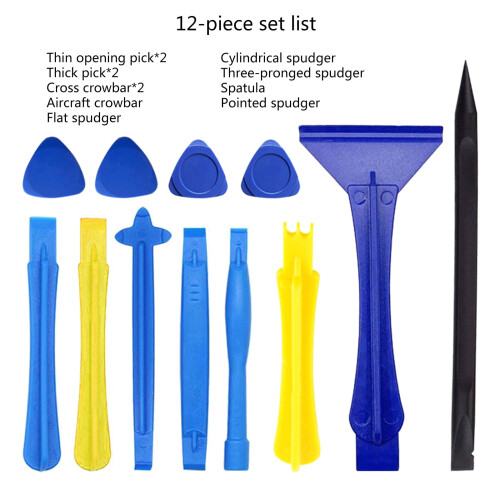 12 Pcs Plastic Pry Bar Tool Blade Opening Tool Repair Kit for Tablets Laptops 2