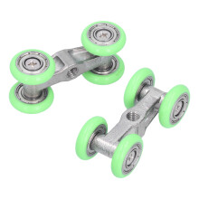 2pcs Stainless Steel 20mm Roller Wheel for Shower Doors, M6 Thread