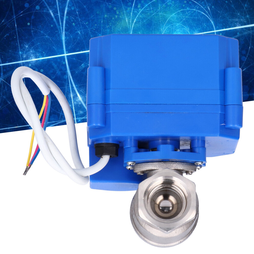 Stainless Steel Dn15 Motorized Ball Valve 12V Hydraulic Fitting Straight Flow 3271390762152