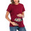 Maternity Top Solid Color Short Sleeve Casual 2