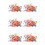 600 Pcs  Tees 54 mm Plastic Mixed Color 1
