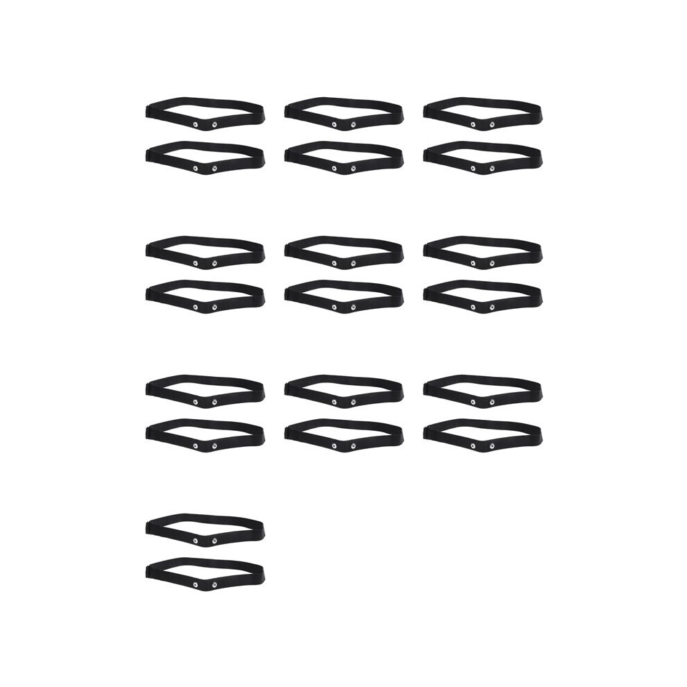 Typecat 20Pcs Elastic Heart Rate Chest Strap Bands For Geonaute Wahoo Magene Bryton Coospo Heart Rate Sensor Chest Belt