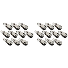 20 PCS Marine Boat Pulley Blocks Rope Stainless Steel 316 Kayak Canoe Anchor Trolley Kit Nylon Pad Eyes Boat Accessories