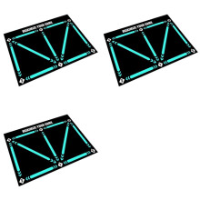 3X Football Footstep Training Mat,Soccer Training Mat,Anti-Skid Shock Absorption Training Mat