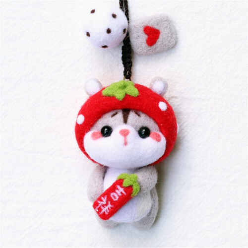 Cute Pattern Handmade DIY Poke Wool Felts Material Production Package 1