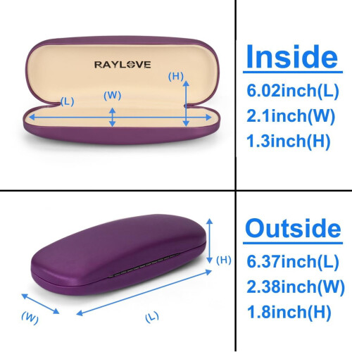 Hard Shell Eyeglasses Case with Soft Lining Unisex 1 Pack 1