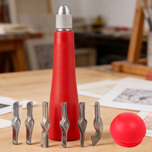 Comfortable Handle Artist Grade Engraving Tool Kit For-Blue 2