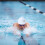 White Fabric Swim Cap High-Elastic Breathable One Size 6