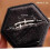 Double Cross Stud Earrings, 18K Gold Plated CZ 3