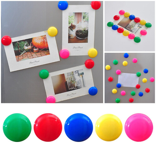 30PCS Small Strong Round Fridge Magnets Colorful 1