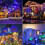 Solar String Lights 200 LED 66 Ft Dark Green Wire 8 Modes 8
