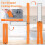 Double Sided Diamond Sharpener, Handheld Fine Coarse Diafold Blades Sharpening Stone 400/600 Grit Orange 5