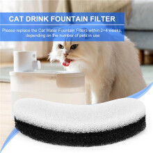 8 PièCes SéRies Fontaine D'Eau pour Animaux de Compagnie Filtres Fontaine D'Eau de Chat Filtre éPonge Remplacement pour Fontaine de Chat WF050
