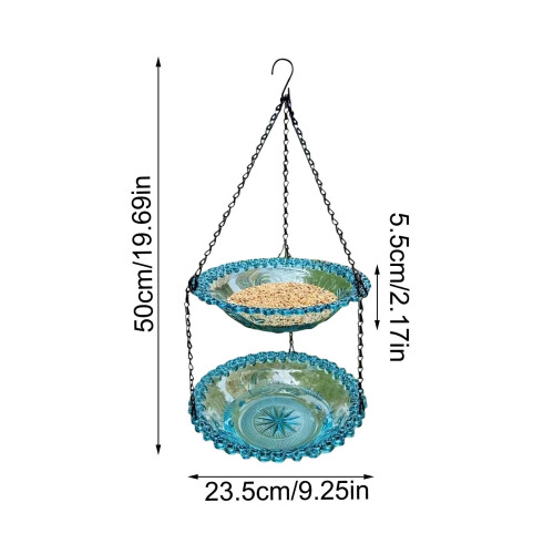 Outdoor hanging bird feeder for balcony rail 2