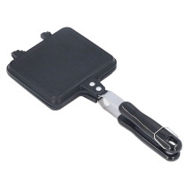 Doppelseitiger Sandwich-Maker, Pie-Maker Aus Gusseisen mit Anti-VerbrüHungs-Griff, Lagerfeuer-KochausrüStung Camping Pie