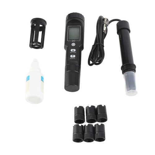 Dissolved Oxygen Meter Detachable Probe Digital Screen Display Dissolved Oxygen Sensor for Aquarium Experiment Research with Backlit 1