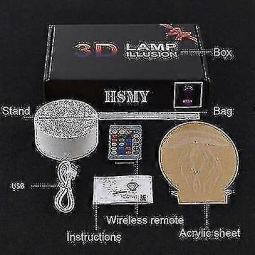 Lamp 3d| Infant | Multicolored with Remote Control | Building | 329 1