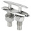2X Boat Ship Mooring Dock Neat Cleat Stainless Steel Double-Deck Push-Pull Cable Bolt Marine 8