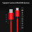 Cabo USB 2.0 Tipo A para Mini B Trançado Premium para Carregamento, 1 metro (39 polegadas) de Comprimento 2
