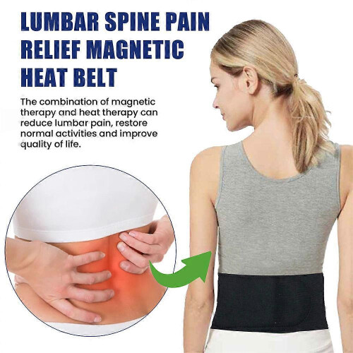 3Pcs Self Heating Lumbar Support Heated Lower Back Brace Belt Pain Relief Therapy 2