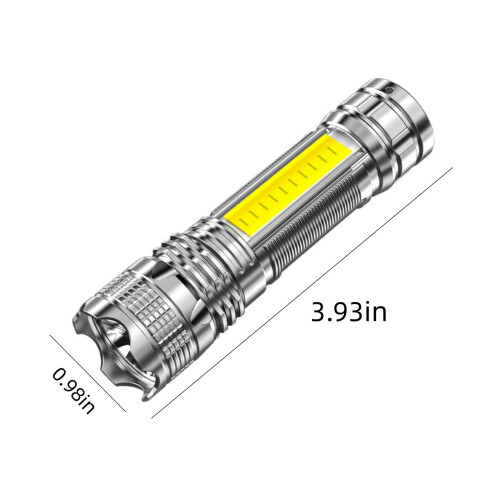 LED Flashlight 1000 Lumens Zoomable Rechargeable 2 Pack 2