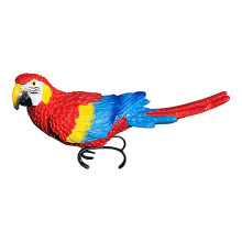 Colorful Macaw Sculpture Elegant Outdoor Indoor Decors-Red
