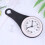 Shower Clock Waterproof Suction Cup Wall Clock Silent Operation ABS Black 1Set 2