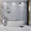 Shower Clock Waterproof Suction Cup Wall Clock Silent Operation ABS Black 1Set 3