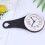 Shower Clock Waterproof Suction Cup Wall Clock Silent Operation ABS Black 1Set 5