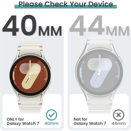 Συσκευασία 2 τεμαχίων συμβατή με το Galaxy Watch7 2024 (40mm) Προστατευτική θήκη οθόνης – 1