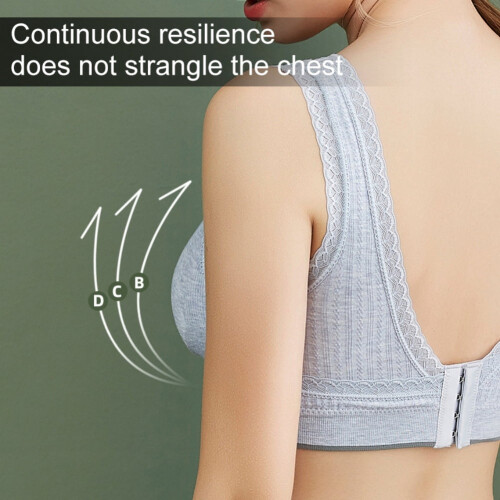 Nursing Sleep Bra Cotton Lace Maternity Vest 2