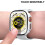 Συμβατή με θήκη XiHAMA για Apple Watch για SE/6/5/4 + Προστατευτικό οθόνης, λεπτό κάλυμμα 6