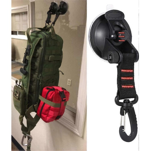 Locking, Suction Cup Anchor Heavy Duty Securing Hook Tent Tie Downs Camping Accessories 4PCSblack 2